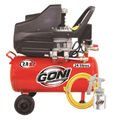 KIT DE COMPRESOR 2 HP CON TANQUE DE 24 L, PISTOLA 26B Y MANGUERA GONI MOD. 930P